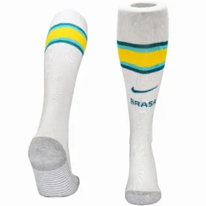 Brasil Calcetines 2026 Casa Blanco - Brasil Barata | escamisetasfutbol
