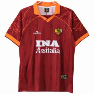 AS Roma Camiseta 2000 Casa Roja - Camiseta As Roma | escamisetasfutbol