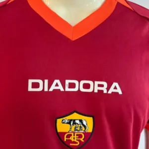 AS Roma Camiseta 2006 2007 Casa Roja - Camiseta As Roma | escamisetasfutbol