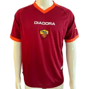 AS Roma Camiseta 2006 2007 Casa Roja - Camiseta As Roma | escamisetasfutbol