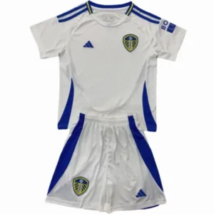Leeds United Niños Conjunto 2024 2025 Casa Blanco - Tuta Leeds United Niños | escamisetasfutbol