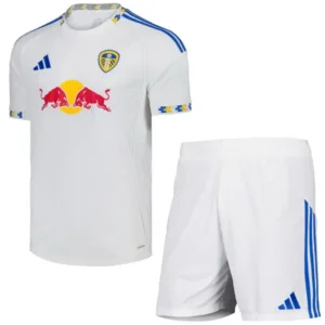 Leeds United Niños Conjunto 2025 2026 Casa Blanco - Tuta Leeds United Niños | escamisetasfutbol