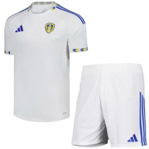 Leeds United Niños Conjunto 2025 2026 Casa Blanco - Tuta Leeds United Niños | escamisetasfutbol