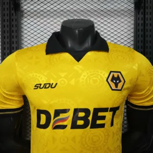 Wolves FC Camiseta Edición Jugadores 2025 2026 Casa Amarilla | escamisetasfutbol