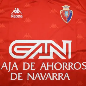 CA Osasuna Camiseta Casa Roja - Camisetas De Futbol Retro | escamisetasfutbol