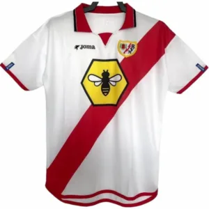Rayo Vallecano de Madrid Camiseta 2001 2002 Casa Blanca - Camiseta Rayo Vallecano De Madrid | escamisetasfutbol