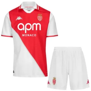 AS Monaco Conjunto 2024 2025 Casa Rojo - Maglia As Monaco | escamisetasfutbol