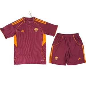 AS Roma Conjunto 2025 2026 Casa Rojo - Maglia As Roma | escamisetasfutbol