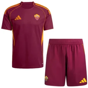 AS Roma Conjunto 2025 2026 Casa Rojo - Maglia As Roma | escamisetasfutbol
