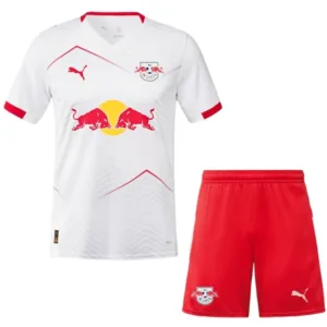 RB Leipzig Conjunto 2025 2026 Casa Blanco - Maglia Rb Leipzig | escamisetasfutbol