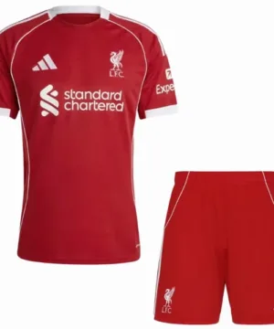Liverpool Conjunto 2025 2026 Casa Rojo - Maglia Liverpool | escamisetasfutbol