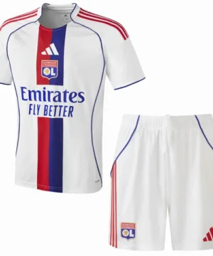 Lyon Conjunto 2025 2026 Casa Blanco - Tuta Lyon | escamisetasfutbol