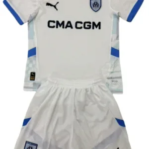 Marsella Conjunto 2024 2025 Casa Blanco - Tuta Marsella | escamisetasfutbol