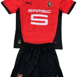 Stade Rennais Conjunto 2024 2025 Casa Rojo - Equipacion Stade Rennais | escamisetasfutbol