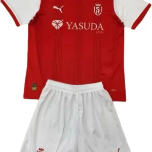 Stade de Reims Conjunto 2024 2025 Casa Rojo - Stade De Reims Equipacion | escamisetasfutbol