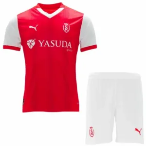 Stade de Reims Conjunto 2024 2025 Casa Rojo - Stade De Reims Equipacion | escamisetasfutbol