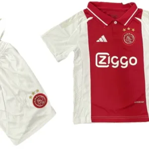 Ajax Niños Conjunto 2024 2025 Casa Rojo - Tuta Ajax Niños | escamisetasfutbol