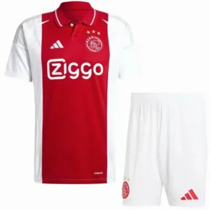 Ajax Niños Conjunto 2024 2025 Casa Rojo - Tuta Ajax Niños | escamisetasfutbol