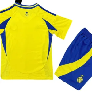 Al-Nassr FC Niños Conjunto 2024 2025 Casa Amarillo - Tuta Al-Nassr FC Niños | escamisetasfutbol