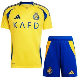 Al-Nassr FC Niños Conjunto 2024 2025 Casa Amarillo - Tuta Al-Nassr FC Niños | escamisetasfutbol