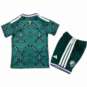 Arabia Saudita Niños Conjunto 2026 Casa Verde - Arabia Saudita Niños Barata | escamisetasfutbol