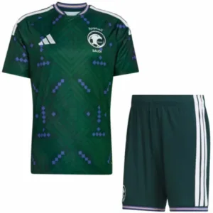 Arabia Saudita Niños Conjunto 2026 Casa Verde - Arabia Saudita Niños Barata | escamisetasfutbol