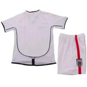 Inglaterra Niños Conjunto 2002 Casa Blanco - Conjuntos Argentina Retro | escamisetasfutbol