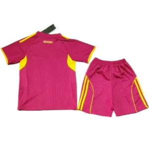 AS Roma Niños Conjunto 2025 2026 Casa Rojo - Tuta AS Roma Niños | escamisetasfutbol