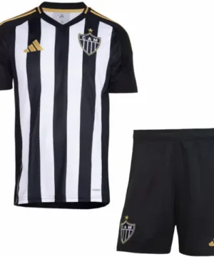 Atlético Mineiro Niños Conjunto 2025 2026 Casa Negro - Tuta Atlético Mineiro Niños | escamisetasfutbol