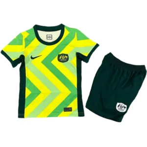 Australia Niños Conjunto 2025 Casa Amarillo - Australia Niños Barata | escamisetasfutbol