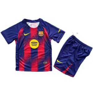 FC Barcelona Niños Conjunto 2025 2026 Casa Azul - Equipacion Fc Barcelona Niños | escamisetasfutbol