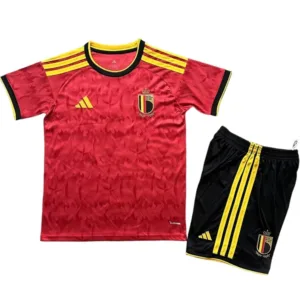 Bélgica Niños Conjunto 2026 Casa Rojo - Tuta Bélgica Niños | escamisetasfutbol