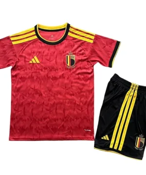 Bélgica Niños Conjunto 2026 Casa Rojo - Tuta Bélgica Niños | escamisetasfutbol