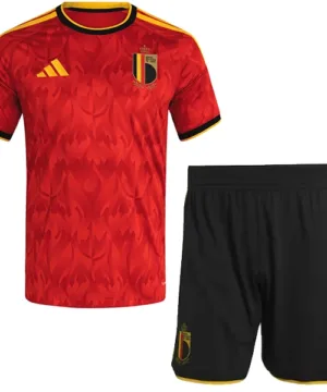 Bélgica Niños Conjunto 2026 Casa Rojo - Tuta Bélgica Niños | escamisetasfutbol