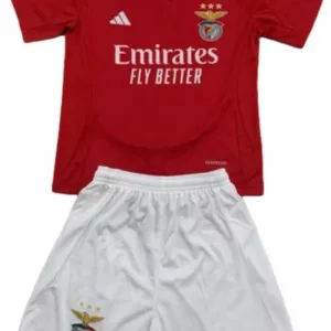SL Benfica Niños Conjunto 2024 2025 Casa Rojo - Tuta SL Benfica Niños | escamisetasfutbol
