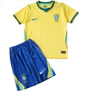 Brasil Niños Conjunto 2026 Casa Amarillo - Equipacion Brasil Niños | escamisetasfutbol