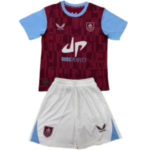 Burnley FC Niños Conjunto 2024 2025 Casa Rojo - Tuta Burnley FC Niños | escamisetasfutbol
