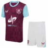 Burnley FC Niños Conjunto 2024 2025 Casa Rojo - Tuta Burnley FC Niños | escamisetasfutbol