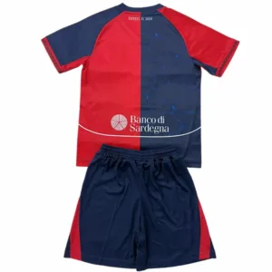 Cagliari Calcio Niños Conjunto 2025 2026 Casa Rojo - Cagliari Calcio Niños Barata | escamisetasfutbol