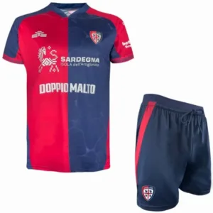 Cagliari Calcio Niños Conjunto 2025 2026 Casa Rojo - Cagliari Calcio Niños Barata | escamisetasfutbol