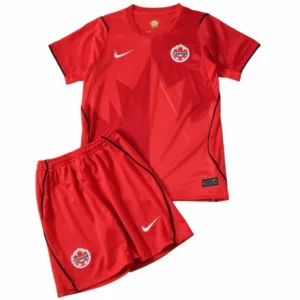 Canadá Niños Conjunto 2026 Casa Rojo - Canadá Niños Barata | escamisetasfutbol