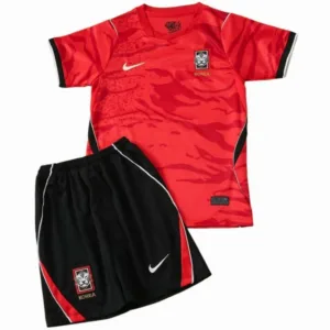 Corea Niños Conjunto 2026 Casa Rojo - Corea Niños Barata | escamisetasfutbol