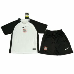 Corinthians Paulista Niños Conjunto 2025 2026 Casa Blanco - Tuta Corinthians Paulista Niños | escamisetasfutbol