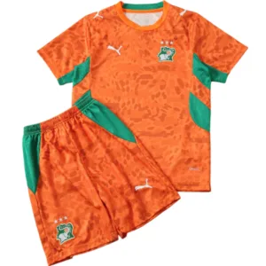 Costa De Marfil Niños Conjunto 2026 Casa Naranja - Costa De Marfil Niños Barata | escamisetasfutbol