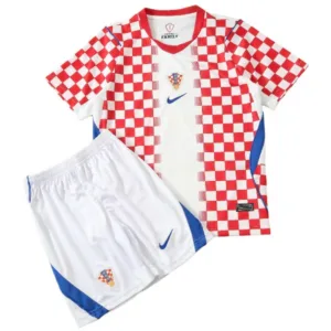 Croacia Niños Conjunto 2026 Casa Rojo - Croacia Niños Barata | escamisetasfutbol