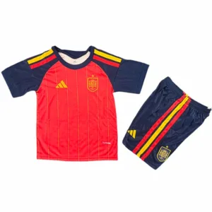 España Niños Conjunto 2026 Casa Rojo - España Niños Barata | escamisetasfutbol