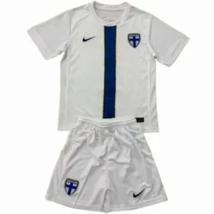 Finlandia Niños Conjunto 2026 Casa Blanco - Finlandia Niños Barata | escamisetasfutbol