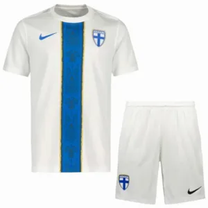 Finlandia Niños Conjunto 2026 Casa Blanco - Finlandia Niños Barata | escamisetasfutbol