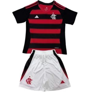 Flamengo Niños Conjunto 2025 2026 Casa Rojo - Tuta Flamengo Niños | escamisetasfutbol