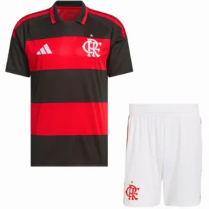 Flamengo Niños Conjunto 2026 2027 Casa Rojo - Flamengo Niños Barata | escamisetasfutbol